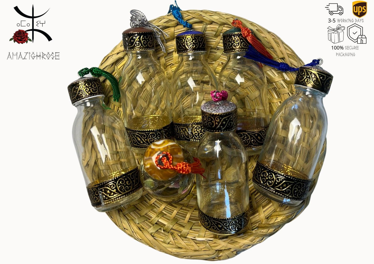 Amazighrose Marrakech Jar with Tassel - Amazighrose