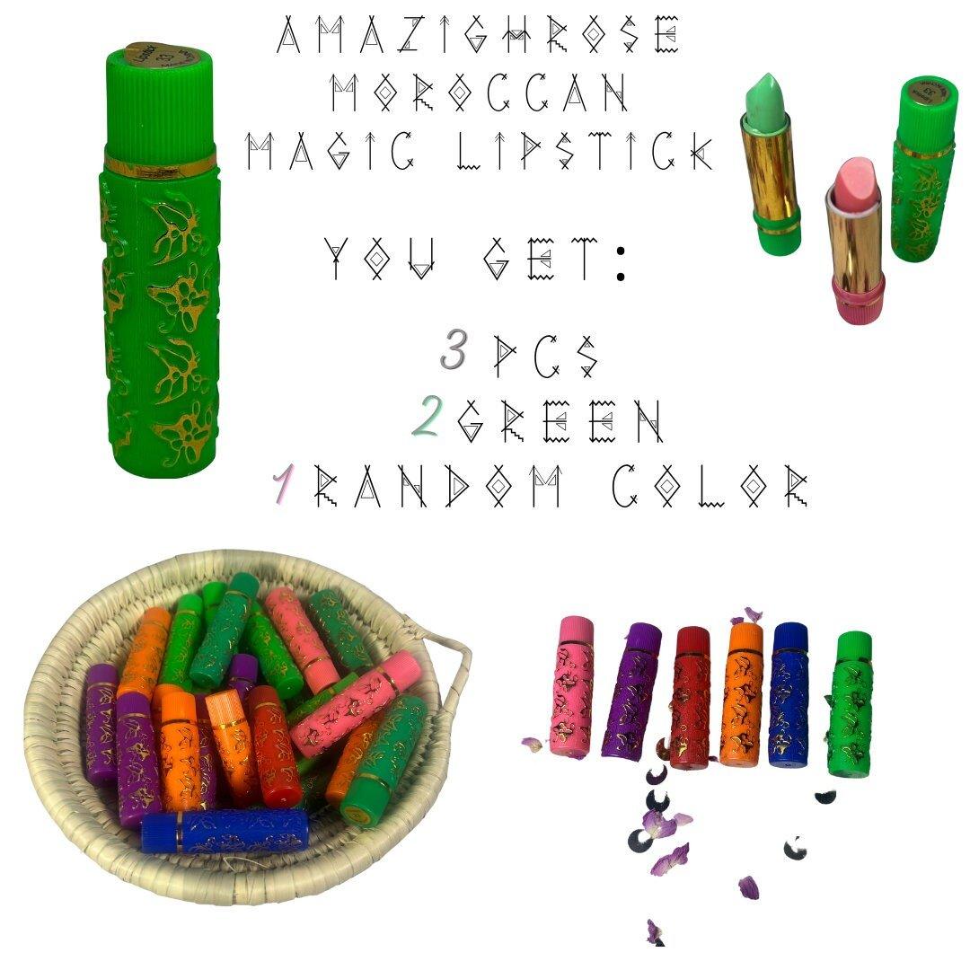 Moroccan Magic Color-Changing Lipstick | Henna & Argan Oil for Custom Long-Lasting Color - Amazighrose