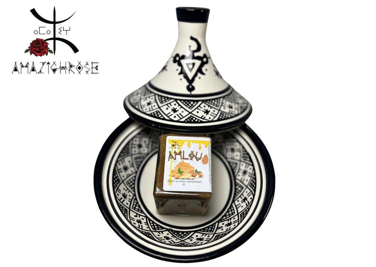 Amazighrose Organic Amlou Giftset - with Saffron - Amazighrose