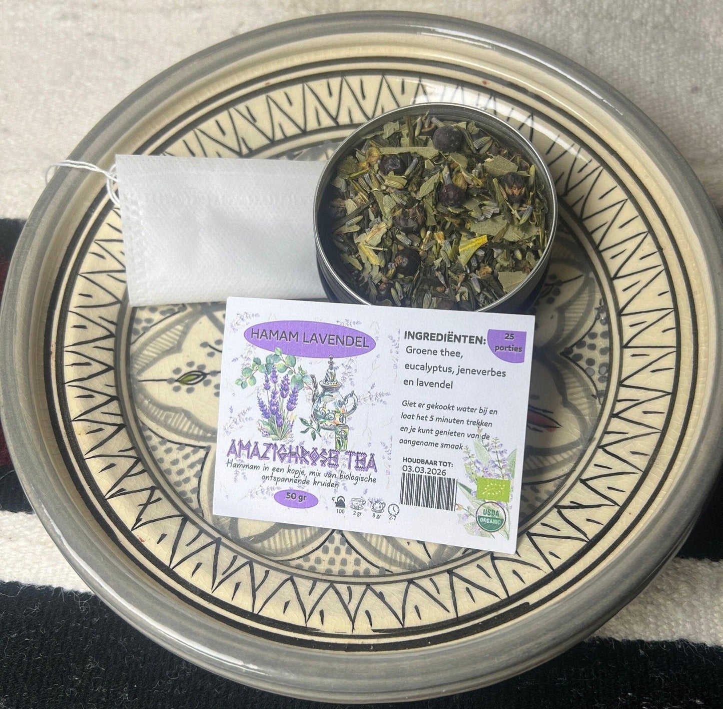 Amazighrose Organic Hammam Lavender Tea - Amazighrose