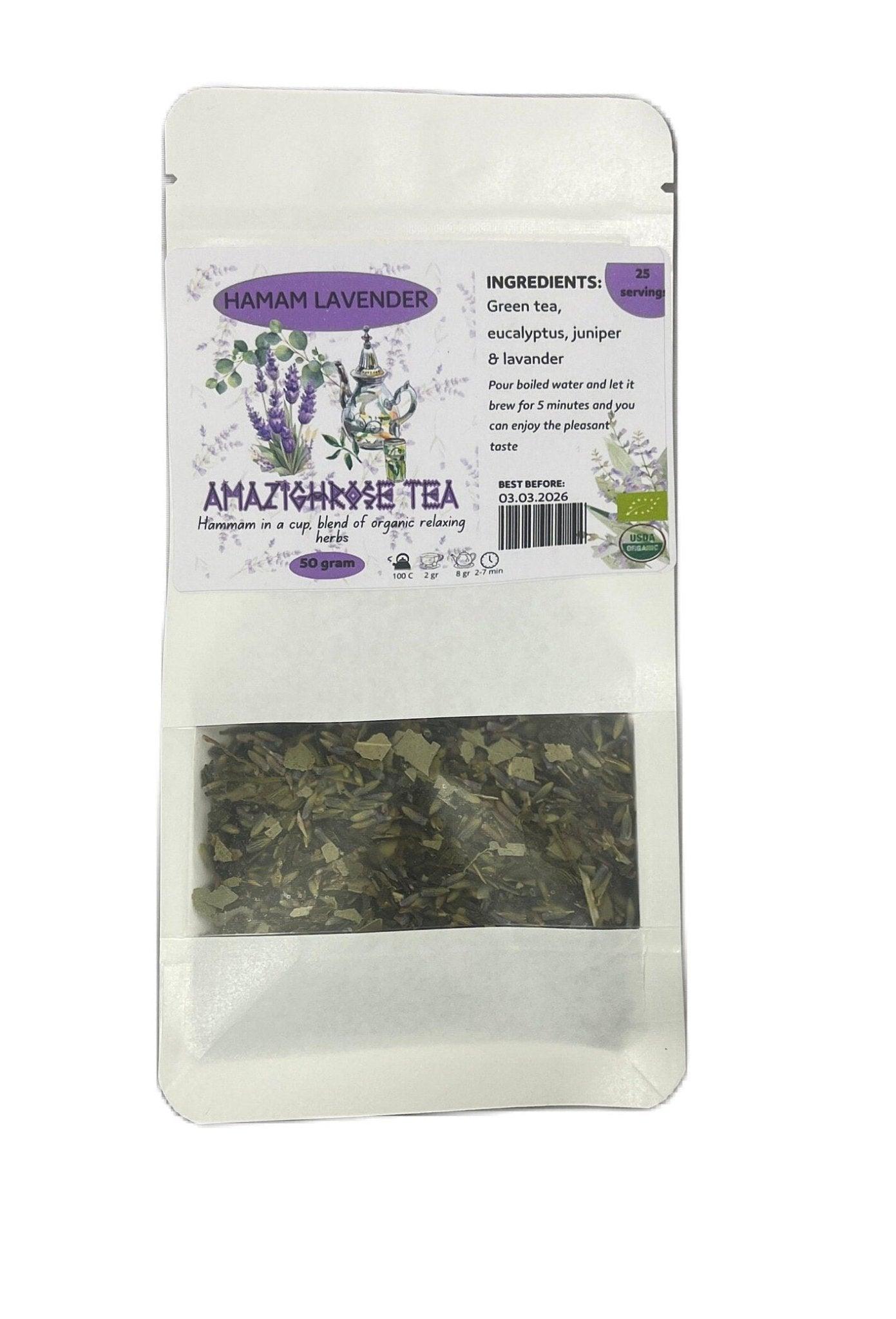 Amazighrose Organic Hammam Lavender Tea - Amazighrose