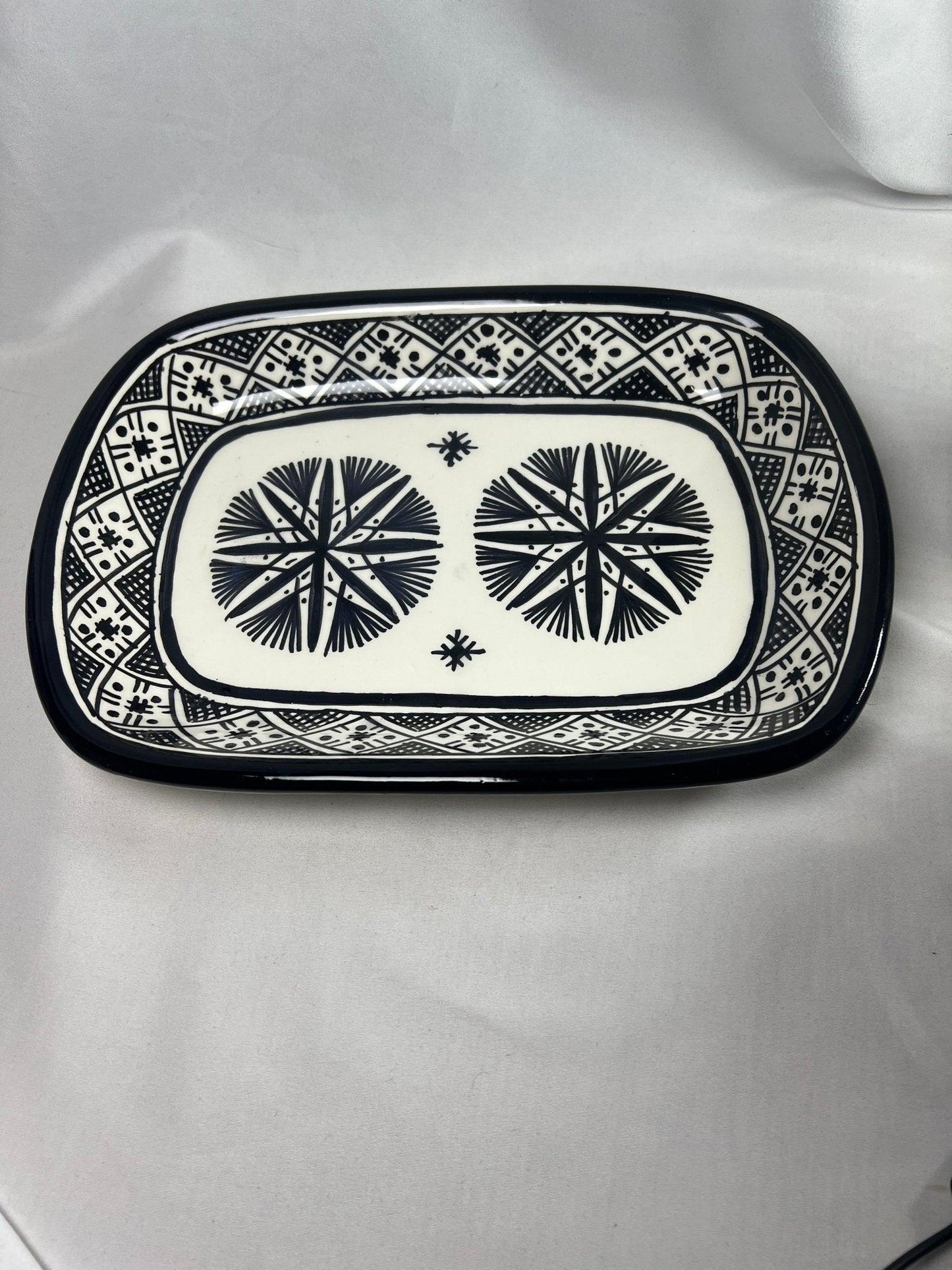 Amazighrose Fes-style Serving set Black 4pcs - Amazighrose