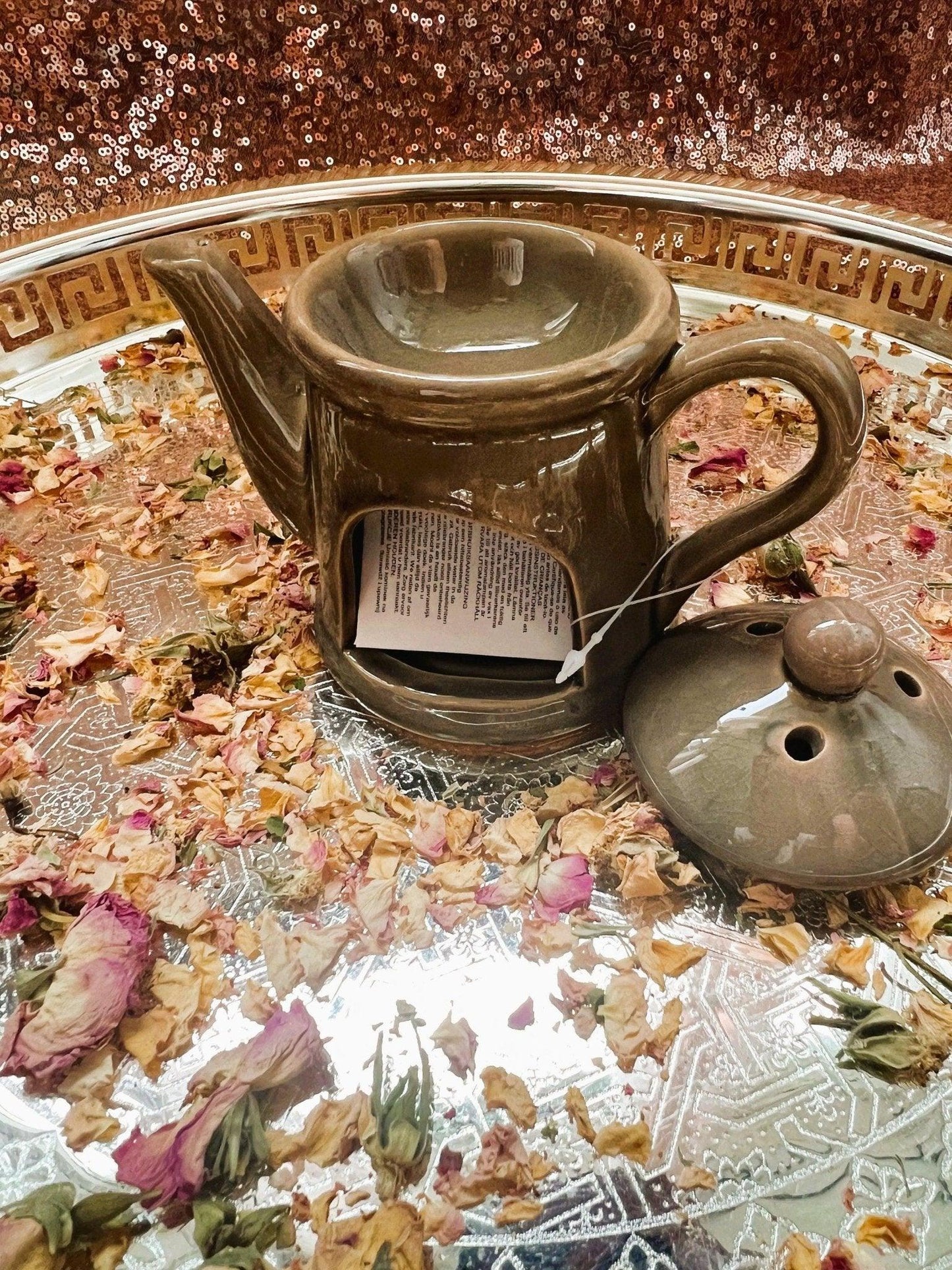 Teapot Wax Burner & Essential Oil Diffuser - Amazighrose
