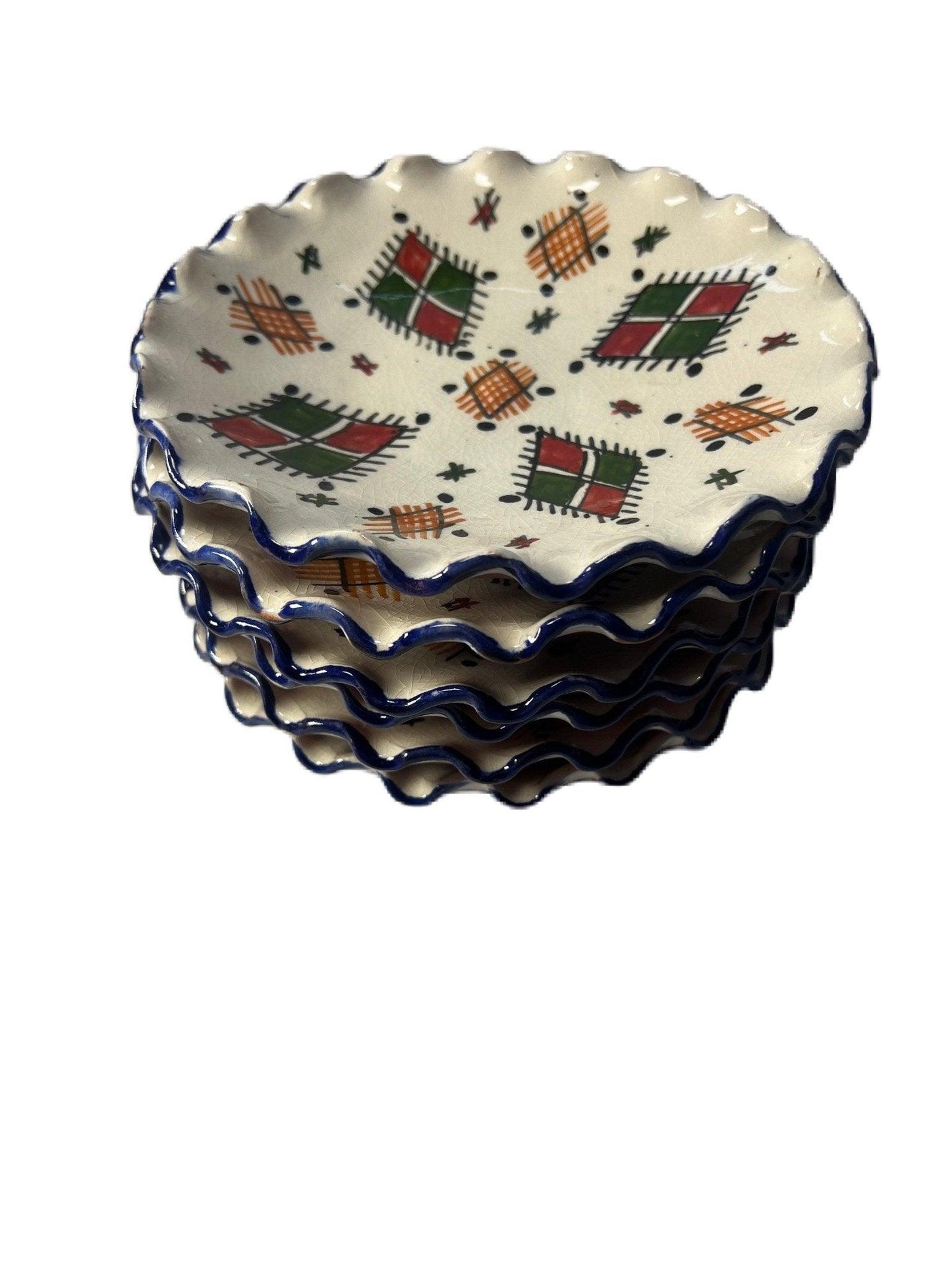 Amazighrose Hand-Painted Berber Plate set - Amazighrose