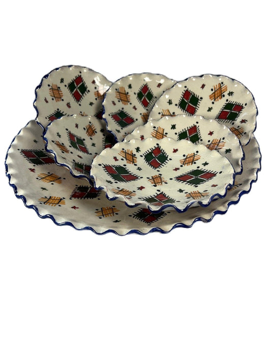 Amazighrose Hand-Painted Berber Plate set - Amazighrose