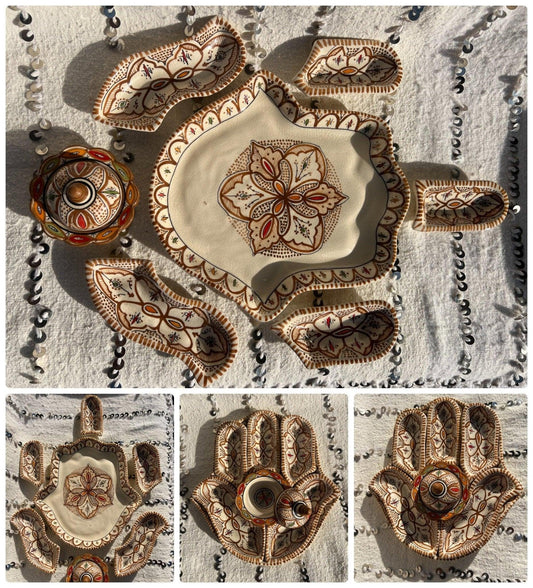 Amazighrose Khmissa Tapas-Set: Brown Henna-Style - Amazighrose