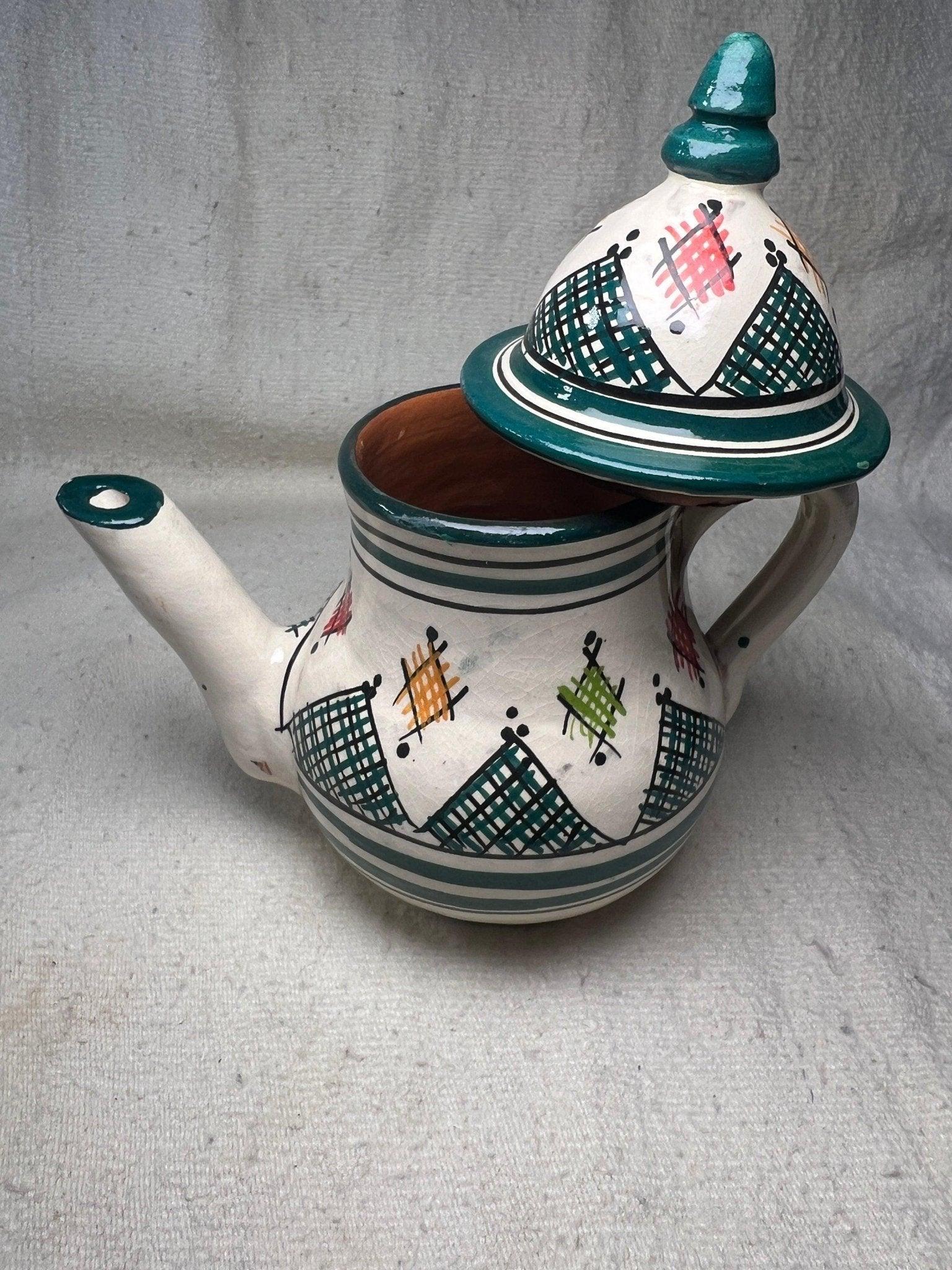 Tea-set Dark green Fes-style - Amazighrose
