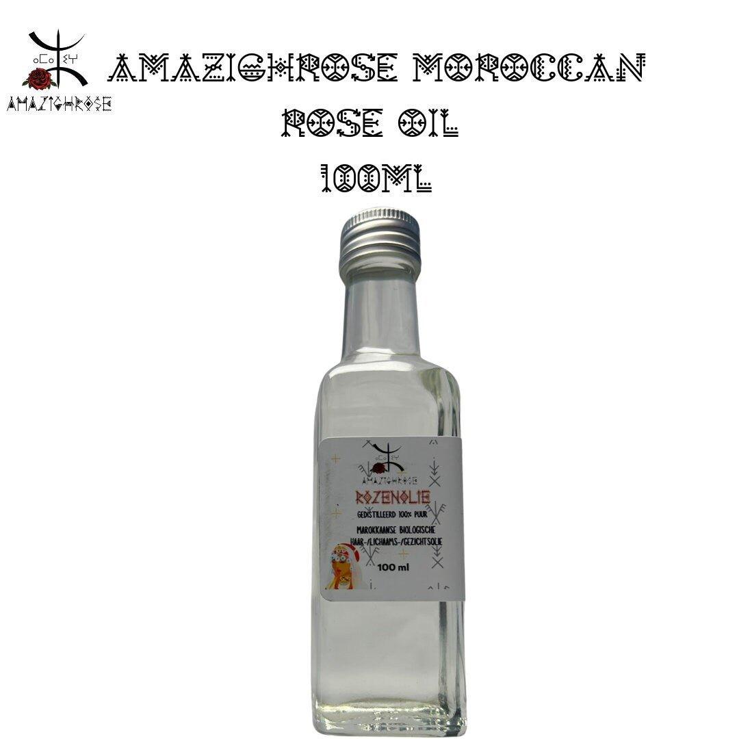Amazighrose Berber Rose Oil Organic & Natural Oil for skin, hair care - Amazighrose