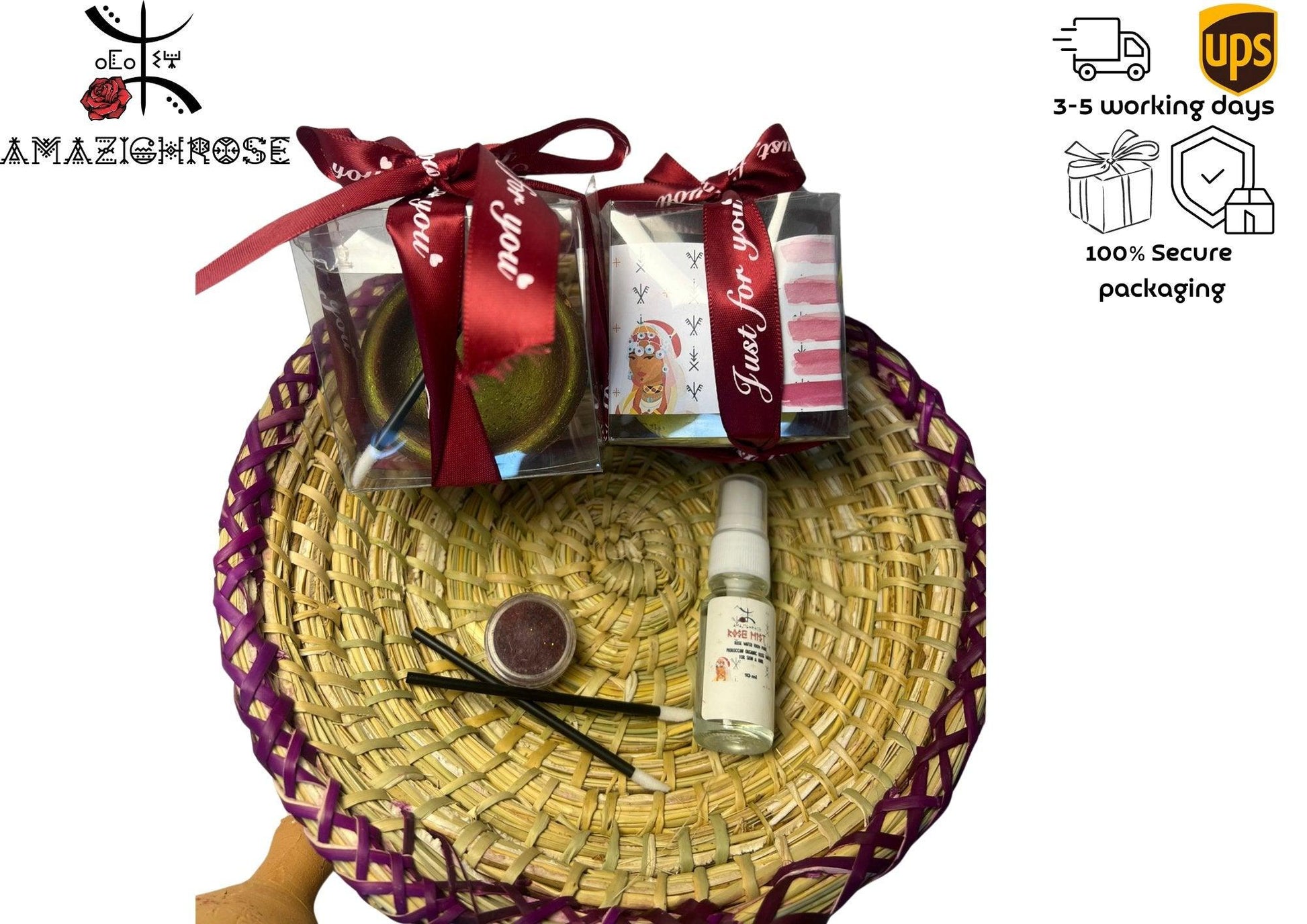 Amazighrose Moroccan Clay Pot Lip Stain, Lip and Cheek Stain, - Amazighrose