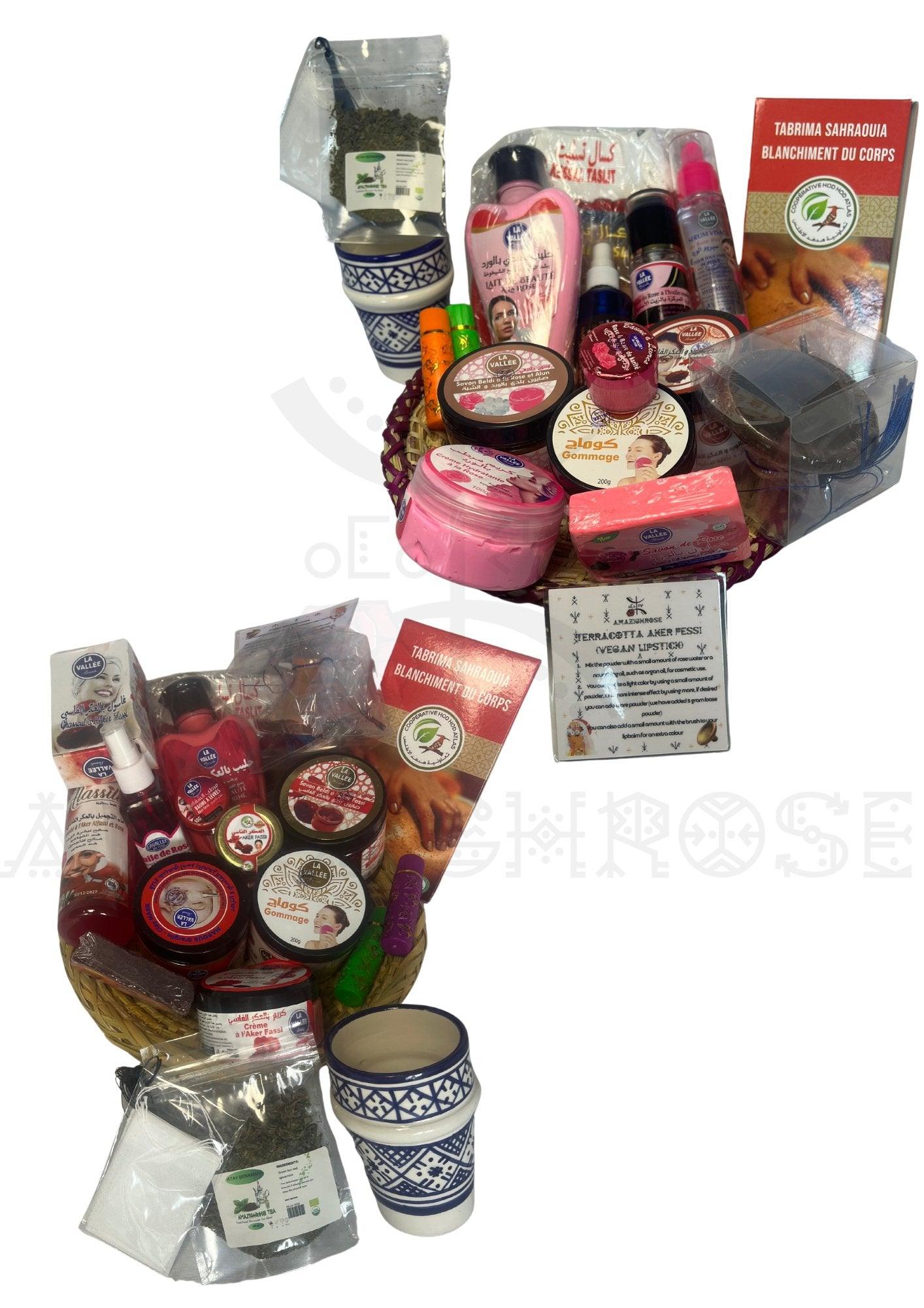 Moroccan Hamam beauty basket Organic products - Amazighrose