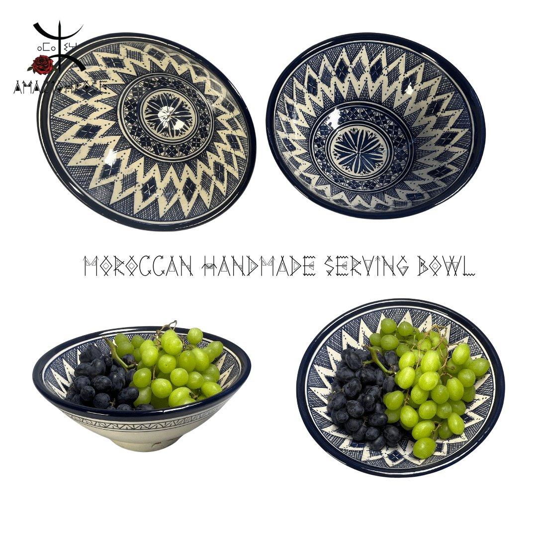 Amazighrose hand-painted Salade/Fruit Bowl - Amazighrose
