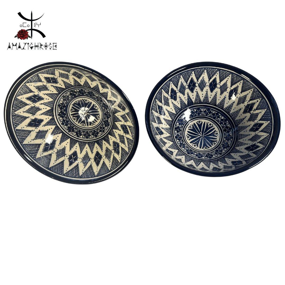 Amazighrose hand-painted Salade/Fruit Bowl - Amazighrose