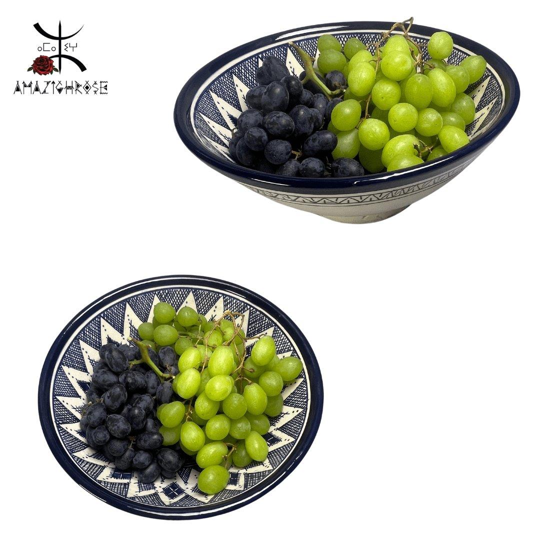 Amazighrose hand-painted Salade/Fruit Bowl - Amazighrose