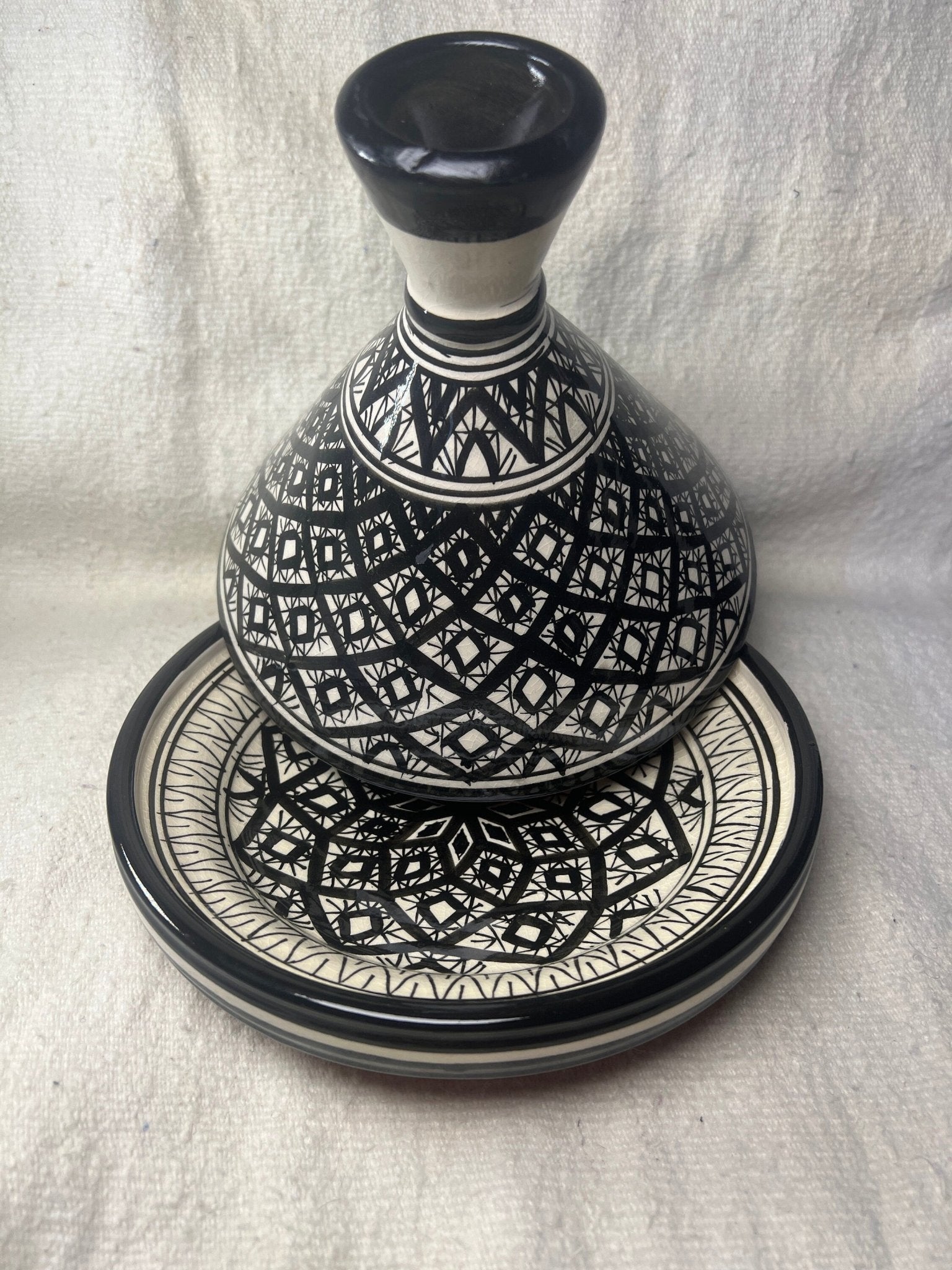 Amazighrose handmade ceramic serving Tajine - Amazighrose