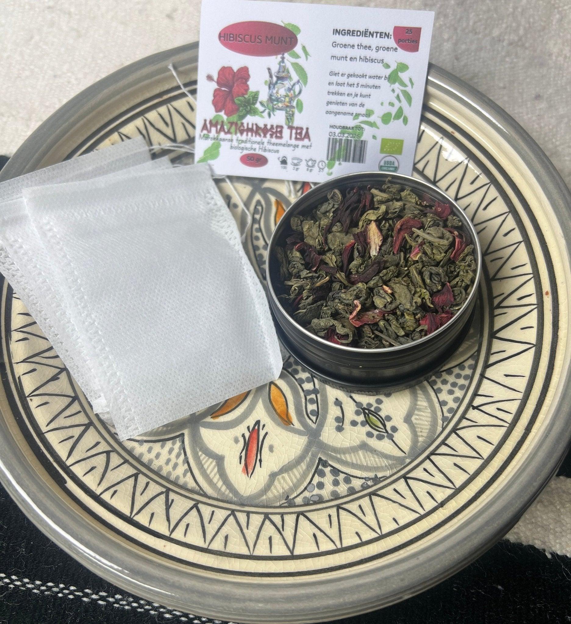 Amazighrose Organic Hibiscus Mint Tea - Amazighrose