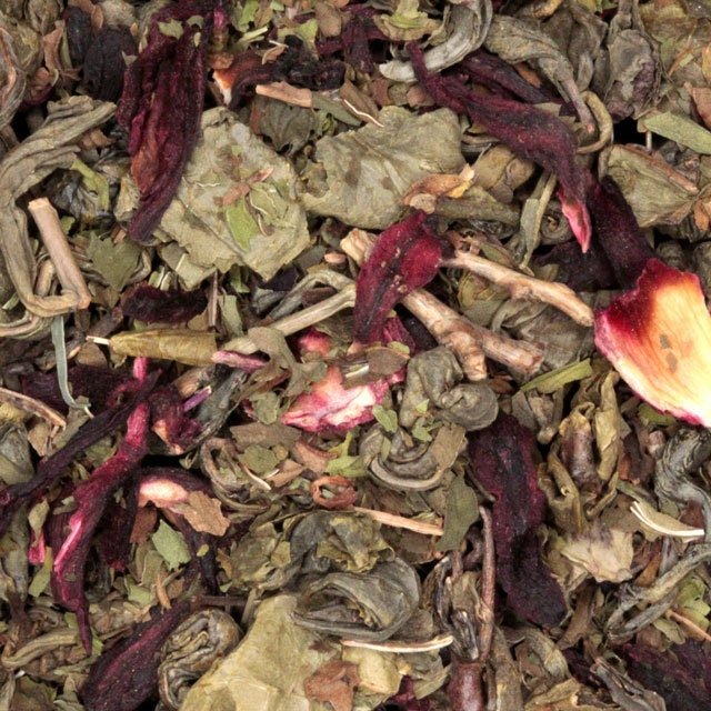 Amazighrose Organic Green hibiscus mint Tea - Amazighrose