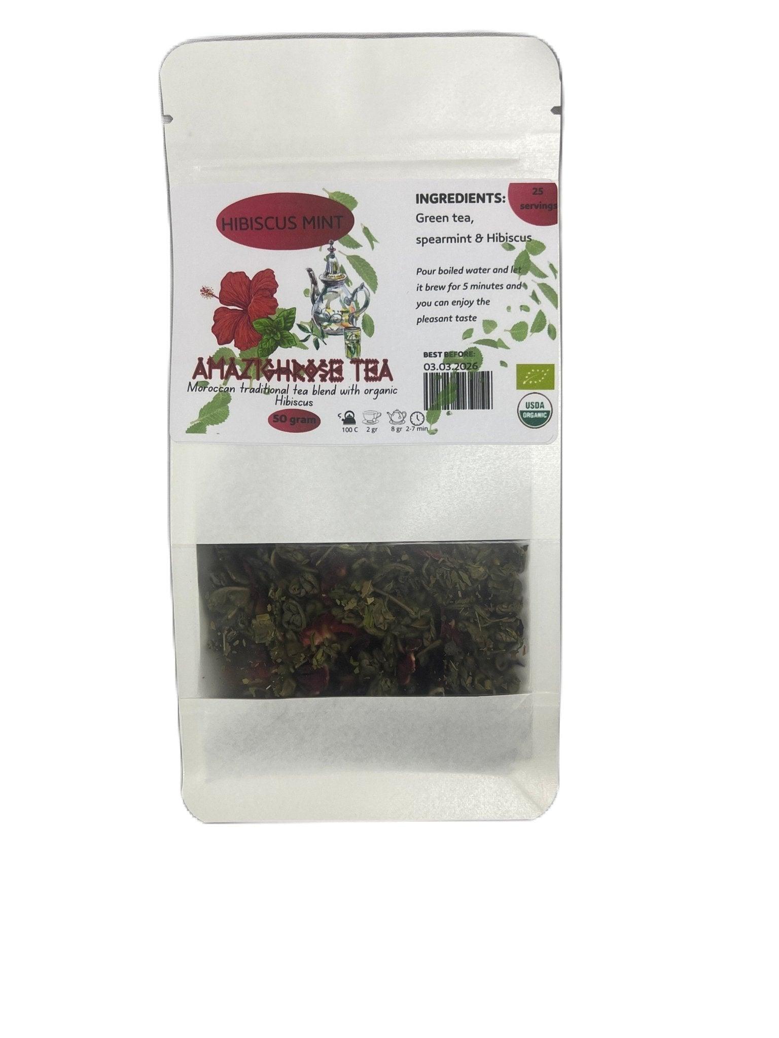 Amazighrose Organic Hibiscus Mint Tea - Amazighrose