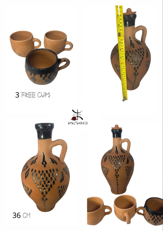Berber clay carafe - Amazighrose