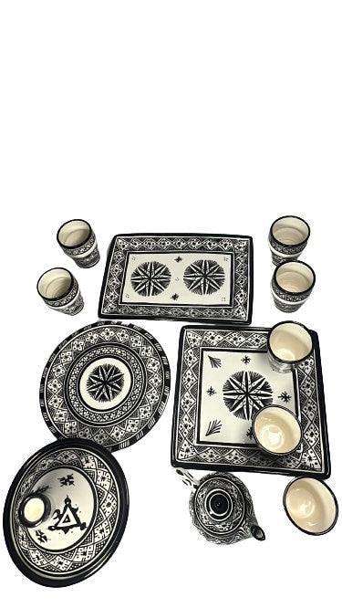 Berber-style Breakfast / lunch serving set 12pcs - Amazighrose
