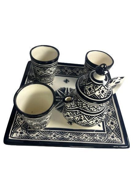 Serving-Set Fessi-Style Black 12 PCS - Amazighrose
