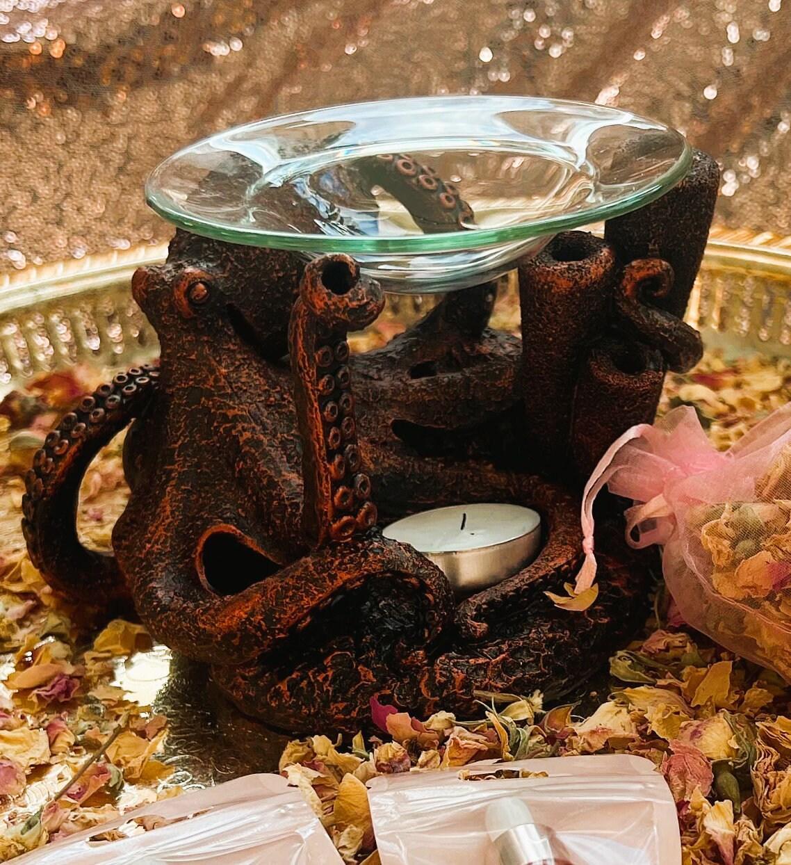 Bronze Octopus Resin Oil & Wax Burner - Amazighrose