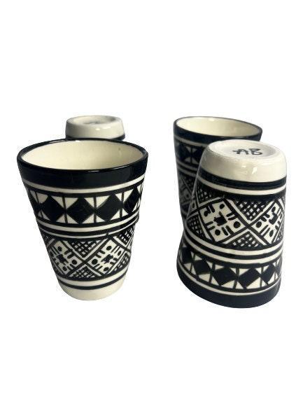 Carafe set Fes-style Black 6pcs - Amazighrose