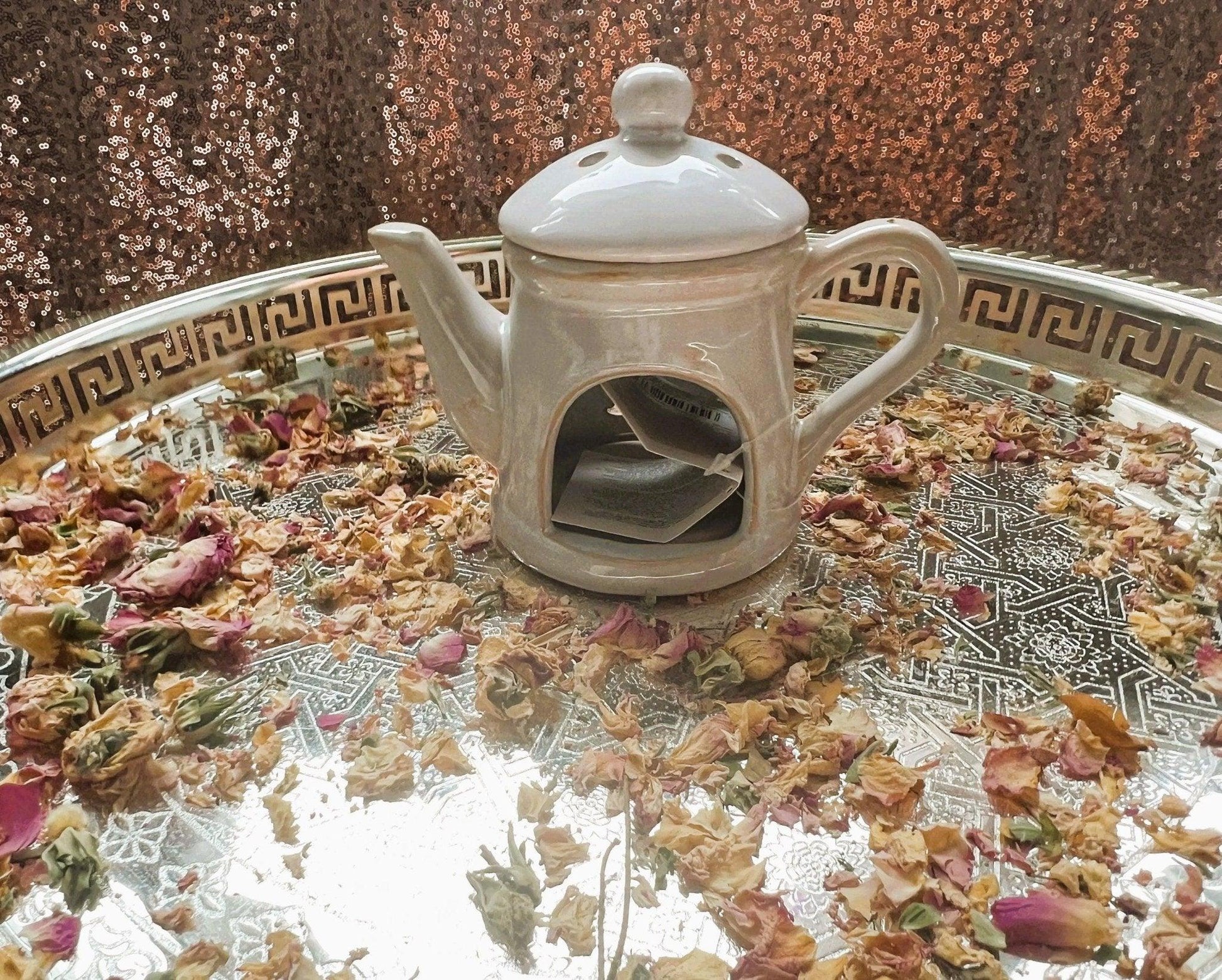 Teapot Wax Burner & Essential Oil Diffuser - Amazighrose