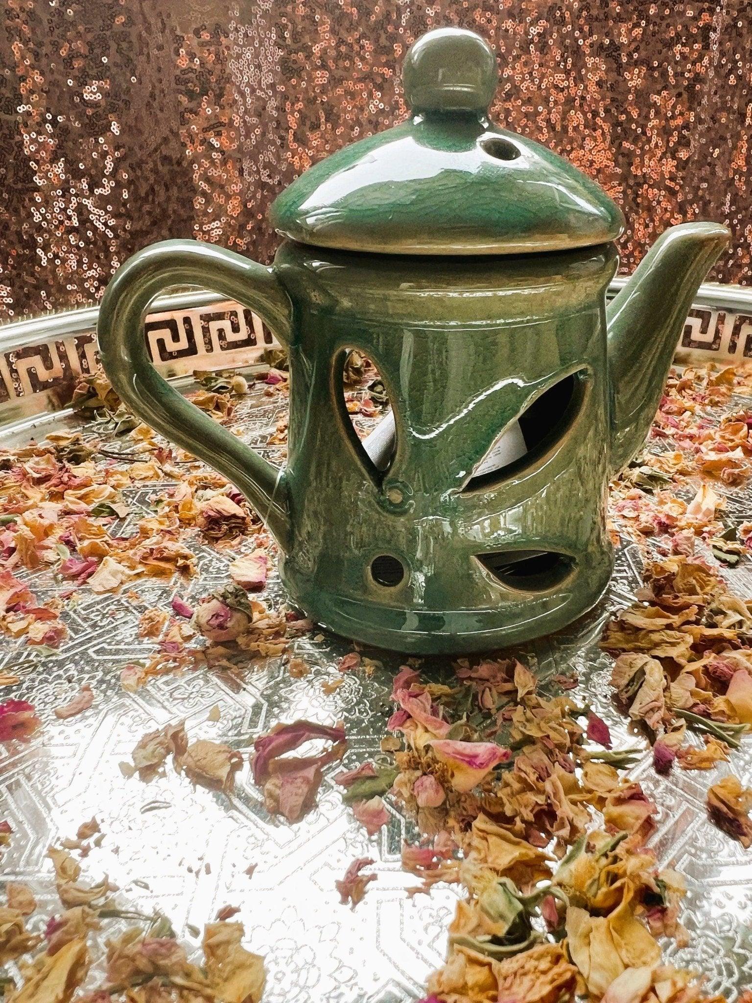 Teapot Wax Burner & Essential Oil Diffuser - Amazighrose