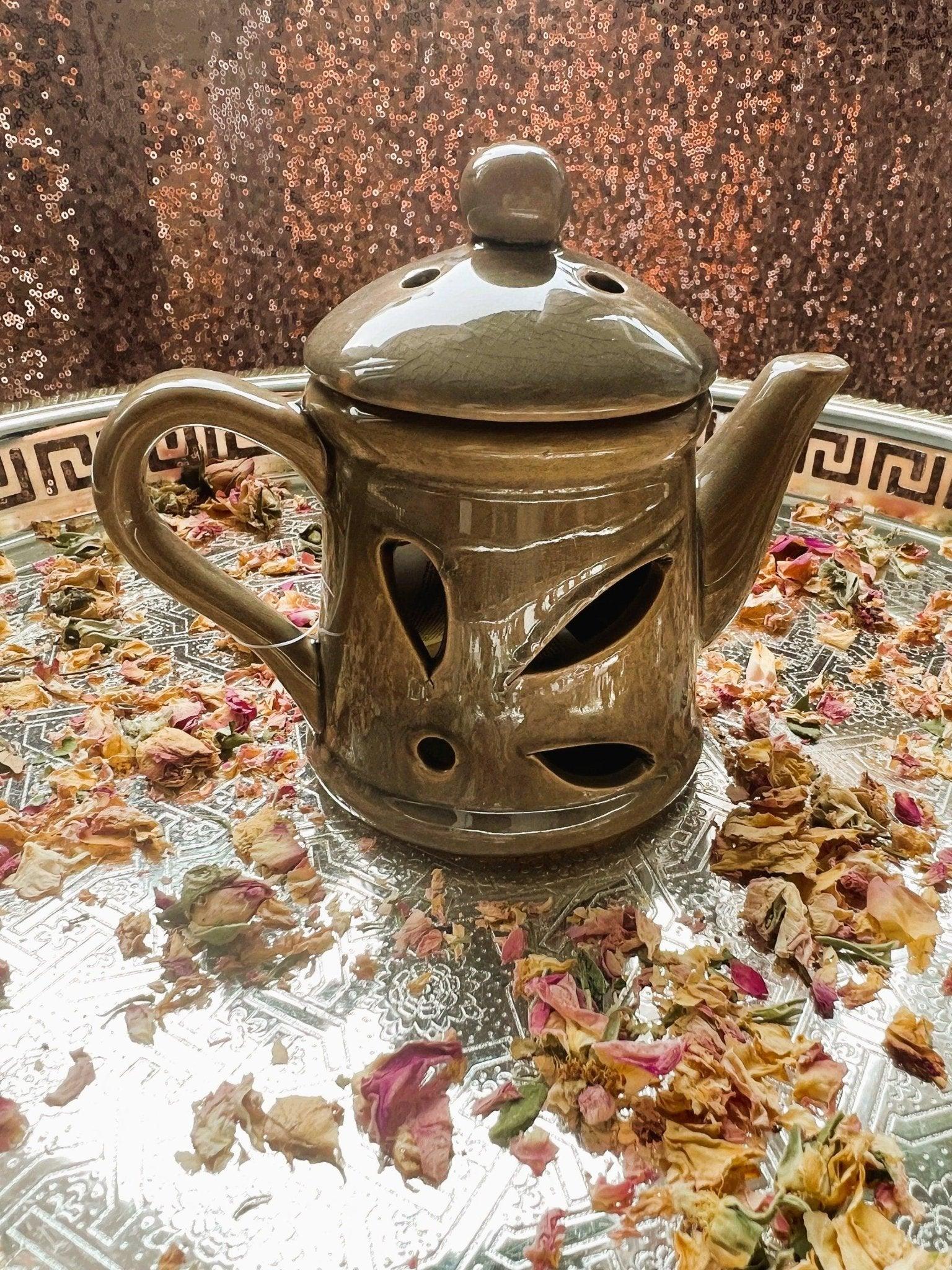 Teapot Wax Burner & Essential Oil Diffuser - Amazighrose
