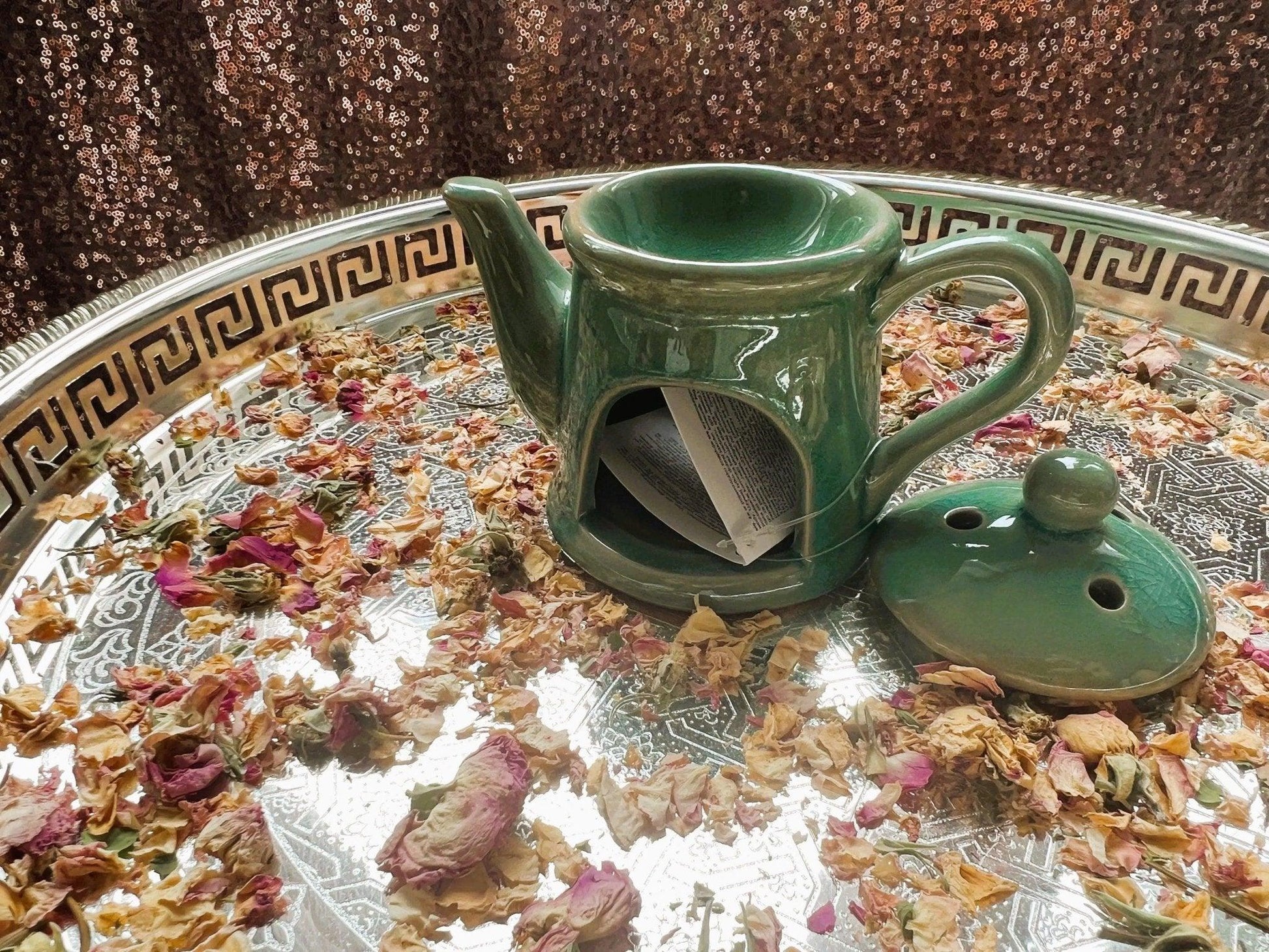 Teapot Wax Burner & Essential Oil Diffuser - Amazighrose