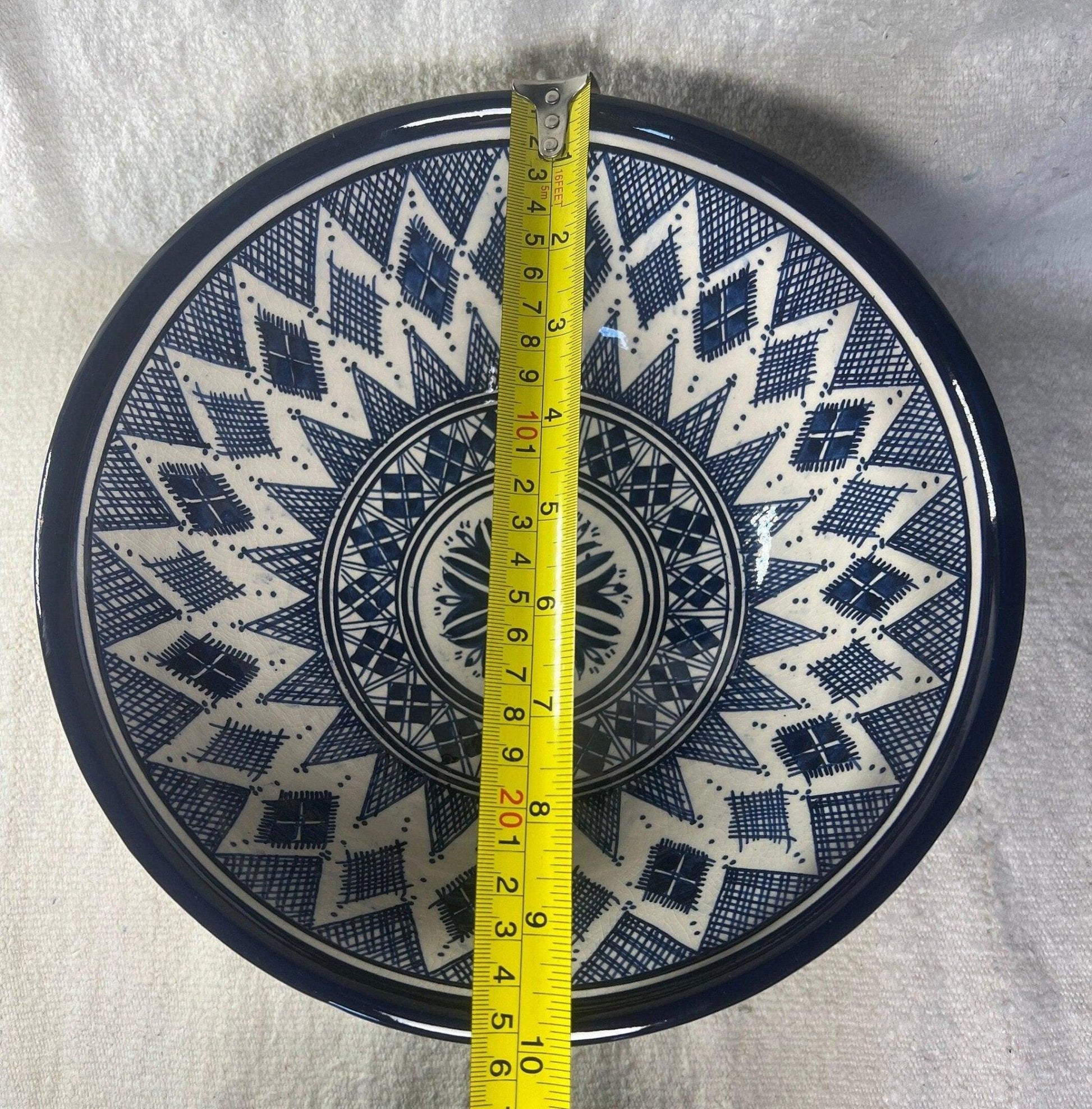 Amazighrose hand-painted Salade/Fruit Bowl - Amazighrose