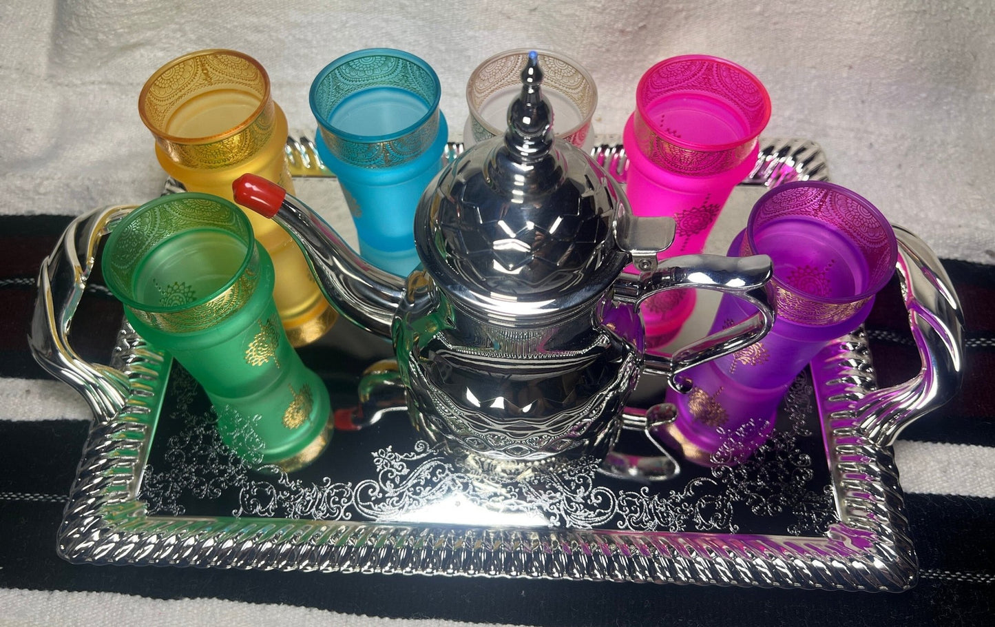 Moroccan tea set - Amazighrose