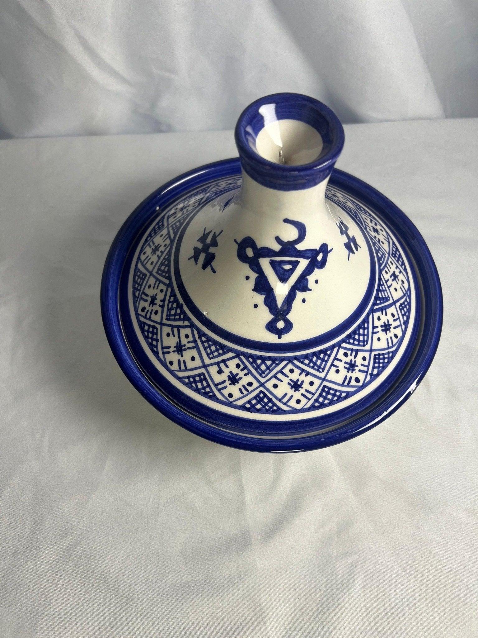 Amazighrose Serving set Fes-style dark blue 4pcs - Amazighrose