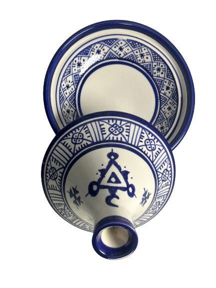Amazighrose Blue Fes-Style Serving-Set 8pcs - Amazighrose
