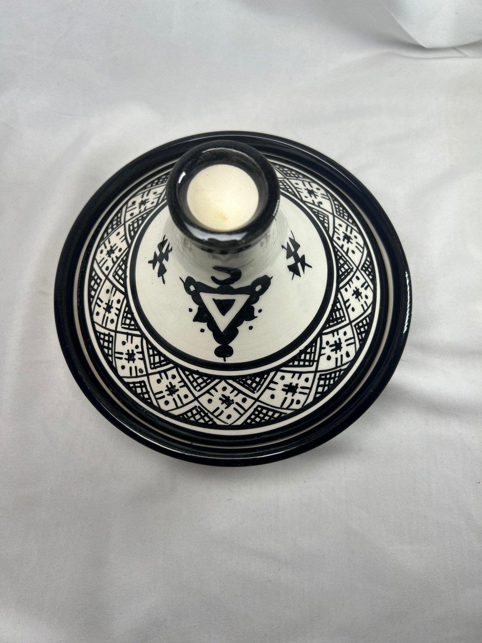 Amazighrose Fes-style Serving set Black 4pcs - Amazighrose