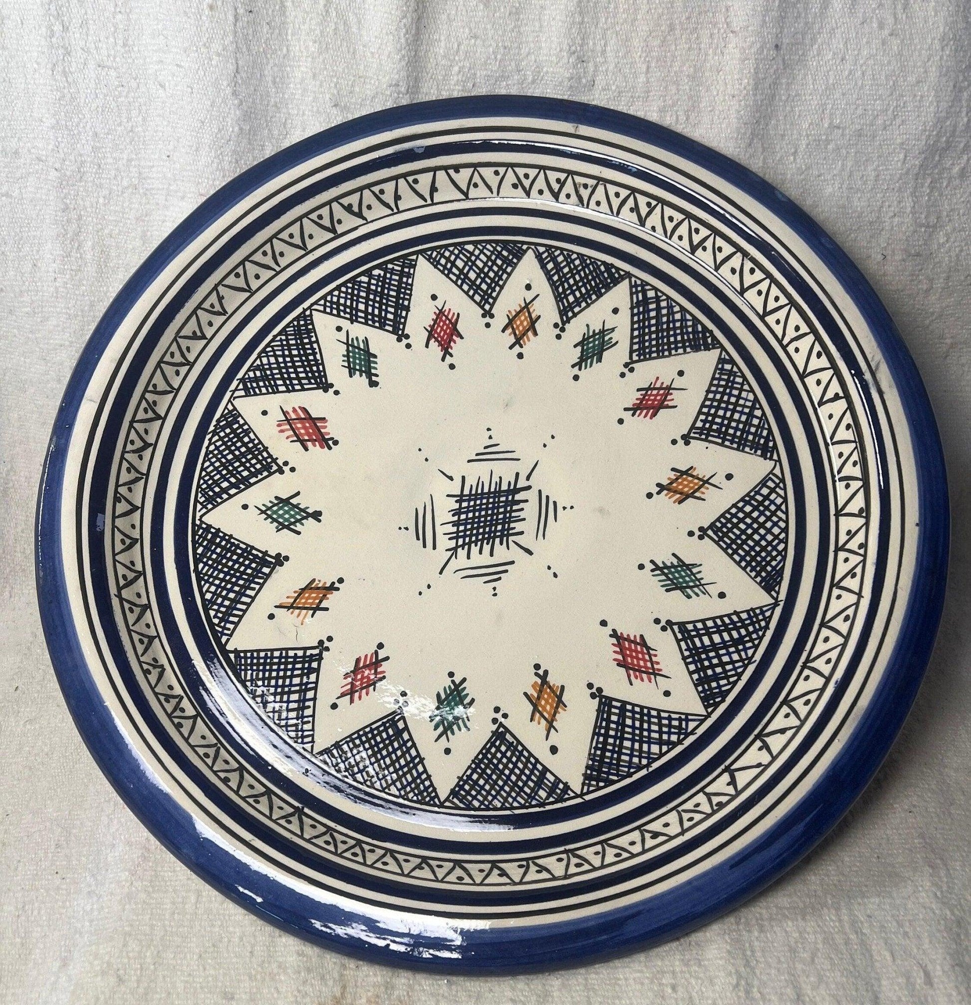 Tea-set with Carafe Dark blue Fes-style - Amazighrose